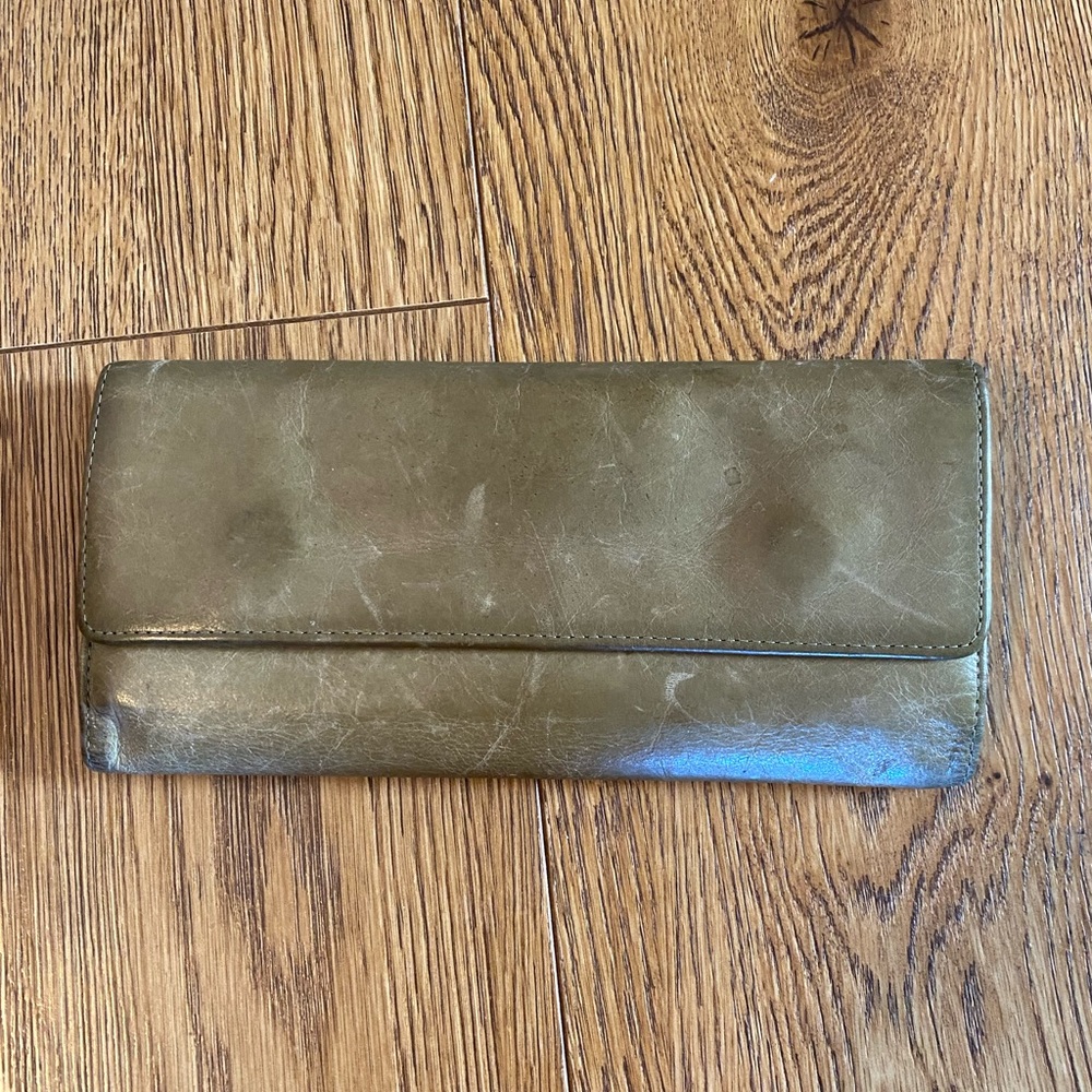 HOBO International Trifold Leather Wallet